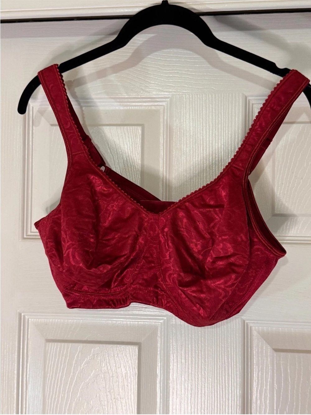 Red Full-Coverage Unlined 40D Bra - Women Intimates & Sleepwear